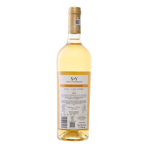 Vin X+Y, Chardonnay, Sec, 0.75l Vin Alb Sec 2024-10-22