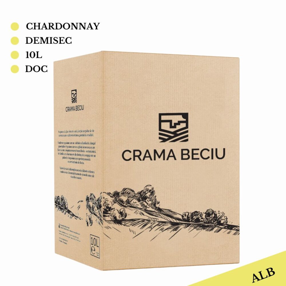 Vin Alb, Chardonnay Demisec, 10L Bag In Box Vin Alb Demisec 2025-03-14