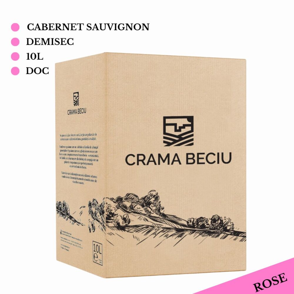 Vin Rose, Cabernet Sauvignon Demisec, 10L Bag In Box Vin Rose Demisec 2025-03-14