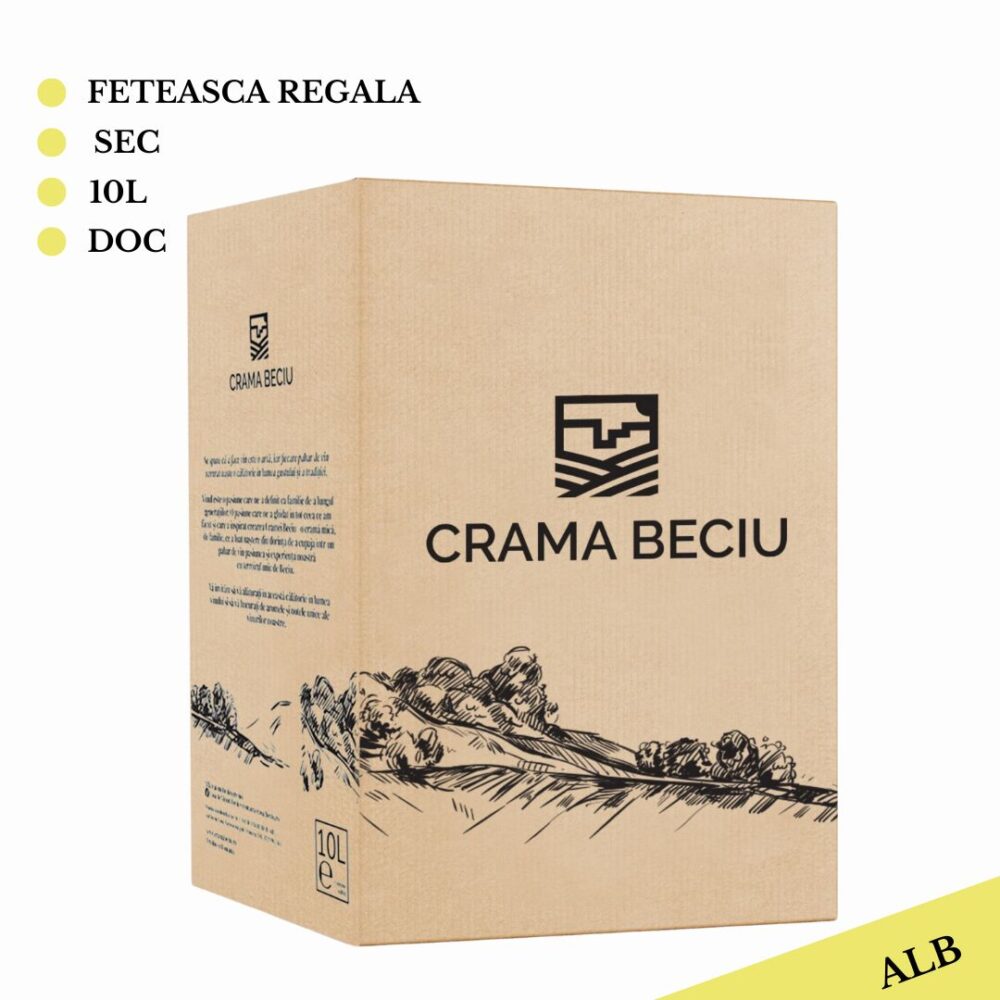 Vin Alb, Feteasca Regala, Sec, 10L Bag in Box Bag in Box 2024-09-08