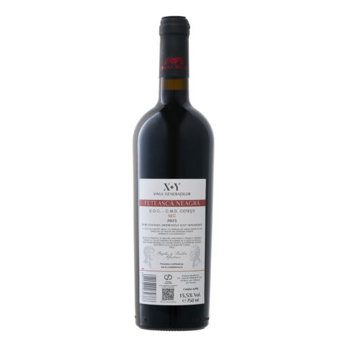 Vin X+Y, Feteasca Neagra, Sec, 0.75l Vin Rosu Sec 2024-10-29